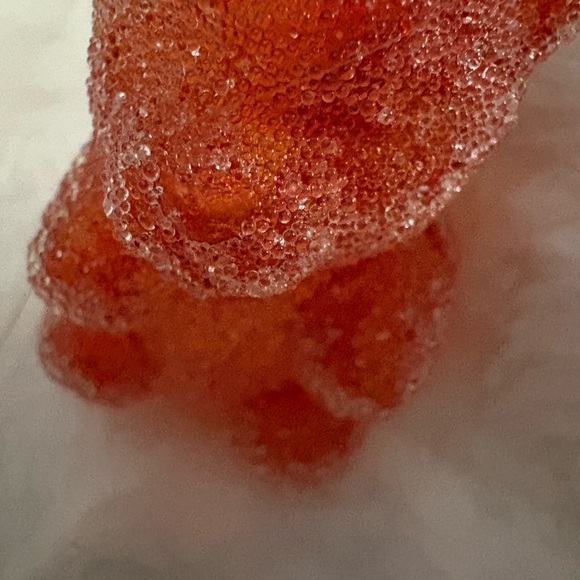 Festive glass sour gummy bear orange ornament - Picture 10 of 10